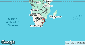14 Day Kruger, Wildlife and Mountains Lodge Tour Map Image