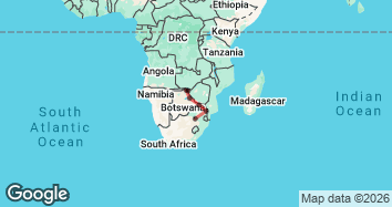 12 Day Victoria Falls to Johannesburg Tour Map Image