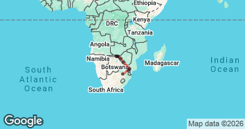 12 Day Johannesburg to Victoria Falls Adventure Tour Map Image