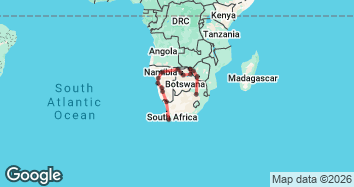 24 Day Cape Town, Victoria Falls to Joburg Map Image