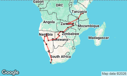 36 Day Zanzibar to Cape Town Discovery