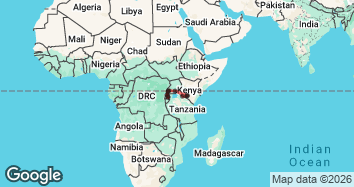 12 Day Nairobi to Kigali Adventure Tour Map Image