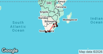 20 Day South Africa Highlights Small Group Guided Tour Map Image