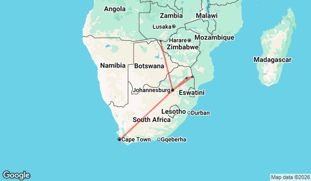 12 Day Cape Town to Victoria Falls Adventure Tour (Accommodated)