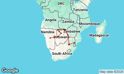 15 Day Delta, Chobe and Kruger Lodge Tour