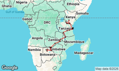 30 Day Okavango Delta to Nairobi Overland