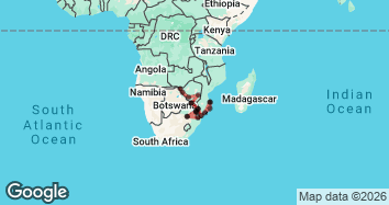 26 Day Zimbabwe, South Africa and Mozambique Tour Map Image