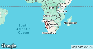 15 Day Private Guided Namibia Safari to Deserts, Wildlife & Iconic Sights Map Image
