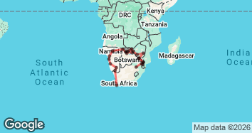 31 Day Cape to Kruger: Four Country Tour Map Image