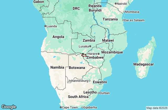 13 Day Zambezi Small Group Adventure Tour Map