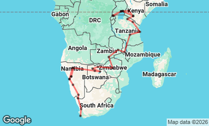 55 Day Cape Town to Nairobi and Gorillas Overland Adventure
